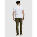 Olive Green Cotton Jean Regular Fit Stretchable Jeans (VOPRY1STL)