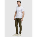 Olive Green Cotton Jean Regular Fit Stretchable Jeans (VOPRY1STL)
