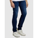 Navy Blue Jean Cotton Light Fade Stretchable Jeans (COECOBEN225)