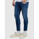Blue Cotton Jean Skinny Fit Mildly Distressed Light Fade Stretchable Jeans (COBOFLY2)
