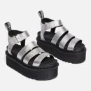Dr. Martens Blaire Metallic Leather Platform Sandals - UK 5