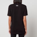 EA7 Train Shiny Logo-Printed Cotton-Jersey T-Shirt - XS