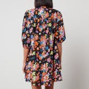 Aligne Glossy Floral-Print Cotton Mini Dress - EU 34/UK 6