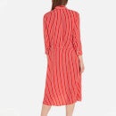 Tommy Hilfiger Striped Cupro Midi Shirt Dress - IT 34/UK 6