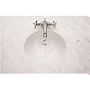 Bathstore Savoy 790mm Floorstanding Vanity Unit and Basin, Marble Worktop - Light Grey
