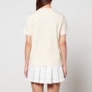 Lacoste Logo-Appliqué Striped Cotton-Jersey T-Shirt - EU 36/UK 8