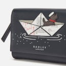 Radley Sail Away Graphic Flapover Leather Purse