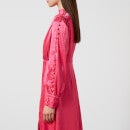 Olivia Rubin Arabella Satin-Jacquard Midi Dress - UK 6