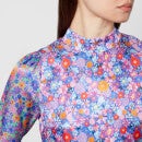 Olivia Rubin Priscilla Floral-Print Satin Maxi Dress - UK 16