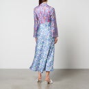 Olivia Rubin Priscilla Floral-Print Satin Maxi Dress - UK 16