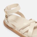 ALOHAS Women's Buckle Up Leather Sandals - UK 3.5