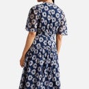 Ted Baker Marllee Floral Print Chiffon Midi Dress - UK 6