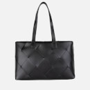 Valentino Ibiza Diamond Quilted Faux Leather Shopping Bag