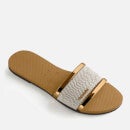 Havaianas Trancoso Woven Rubber Slide Sandals