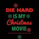 Die Hard Christmas Movie Women's Cropped Sweatshirt - Black