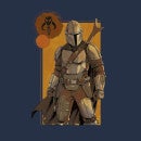 Star Wars The Mandalorian Composition Men's T-Shirt - Navy