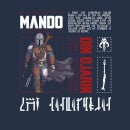 Star Wars The Mandalorian Biography Men's T-Shirt - Navy