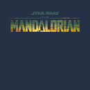Star Wars The Mandalorian Sunset Logo Men's T-Shirt - Navy