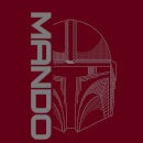 Star Wars The Mandalorian Mando Men's T-Shirt - Burgundy