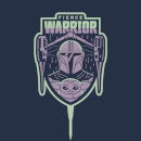 Star Wars The Mandalorian Fierce Warrior Men's T-Shirt - Navy