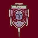 Star Wars The Mandalorian Fierce Warrior Men's T-Shirt - Burgundy