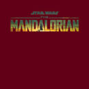 Star Wars The Mandalorian Sunset Logo Hoodie - Burgundy