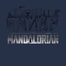 Star Wars The Mandalorian Helmets Line Art - Light Base Women's T-Shirt - Navy