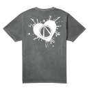 Borderlands Bloody Vault Heart Men's T-Shirt - Black Acid Wash