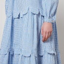 Stella Nova Loan Tiered Gingham Cotton-Seersucker Dress - DK 34/UK 8