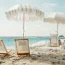 Business & Pleasure Holiday Umbrella Capri - Sage Stripe