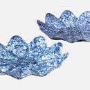 Broste Copenhagen Lilja Decorative Plate - Blue/White
