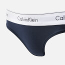 Calvin Klein Underwear Cotton-Blend Unlined Bra and Thong Set - M
