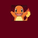 Pokémon Pokédex Charmander #0004 Hombre Camiseta - Borgoña