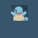 Pokémon Pokédex Squirtle #0007 Camiseta Hombre - Azul Marino Acid Wash