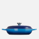 Le Creuset Signature Cast Iron Shallow Casserole Dish - 30cm - Azure Blue