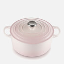 Le Creuset Signature Cast Iron Round Casserole Dish - 28cm - Shell Pink