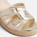 Ted Baker Carda Leather Wedged Espadrille Sandals - UK 3