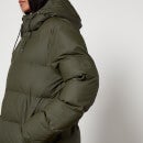 Rains Long Nylon Waterproof Puffer Jacket - XL