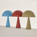Hübsch Mini Mush Table Lamp - Sand /Red