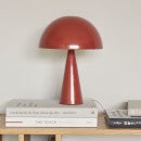 Hübsch Mini Mush Table Lamp - Maroon /Sand