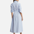 Polo Ralph Lauren Linen and Cotton-Blend Midi Dress - UK 2