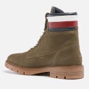 Tommy Hilfiger Men's Corporate Nubuck Lace Up Boots - Army Green - UK 7