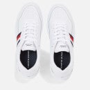 Tommy Hilfiger Men's Supercup Stripes Leather Trainers - UK 7
