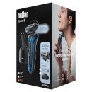 Braun Series 6 60-B7200cc Electric Shaver for Men with SmartCare Center, Precision Trimmer, Blue