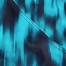 Formender bedruckter Lexi-Badeanzug für Damen Marineblau/Blau