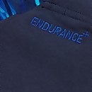 Bañador entallado ECO Endurance+ con estampado de contraste para hombre, azul marino/azul
