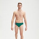 Bañador tipo slip HyperBoom con estampado de contraste para hombre, verde
