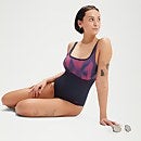 Women's Shaping ContourEclipse Printed Swimsuit Navy/Berry