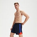 Men's Hyper Boom Splice 16" Swim Shorts Navy/Orange