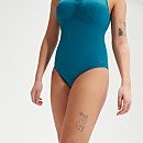 Bañador moldeador AquaNite para mujer, verde azulado